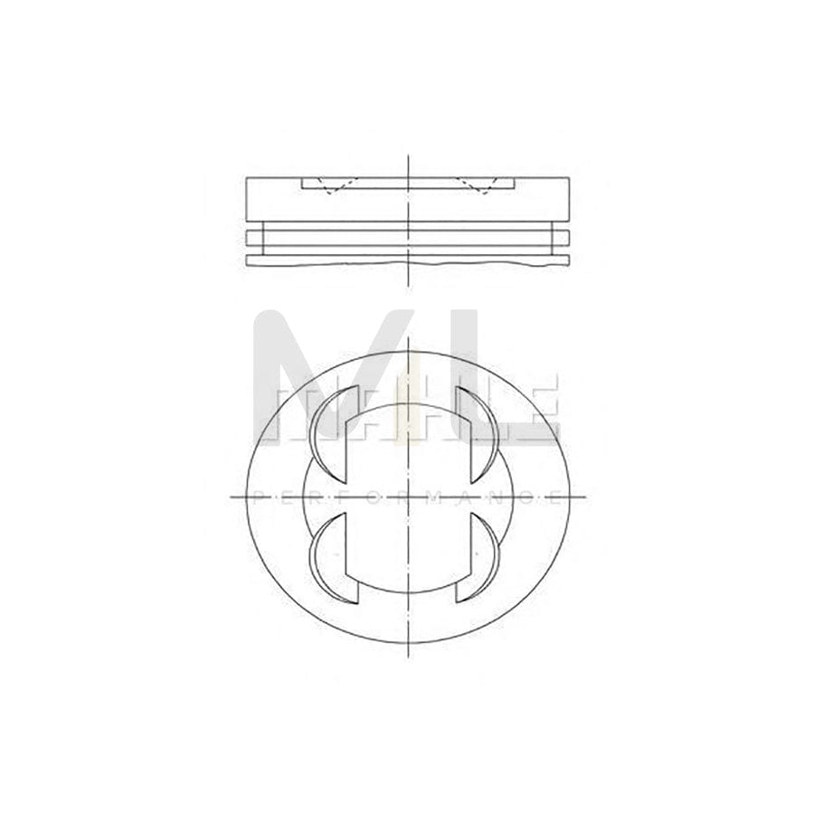 MAHLE ORIGINAL 002 55 01 Piston 92,5 mm, with piston rings | ML Performance Car Parts