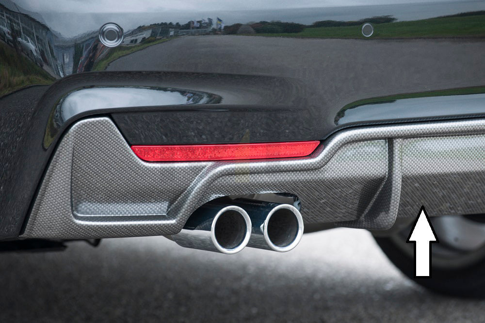 Rieger 00099261 BMW 4 Series F32 F33 F36 Rear Diffuser 1 | ML Performance UK Car Parts