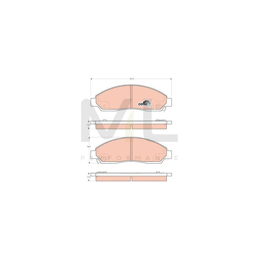 TRW Cotec Gdb3466 Brake Pad Set With Acoustic Wear Warning | ML Performance Car Parts