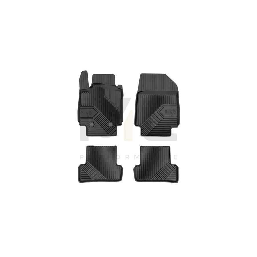 FROGUM Tailored, No.77 77409651 Floor mat set Elastomer, Front and Rear, Quantity: 4, Black, (LHD)