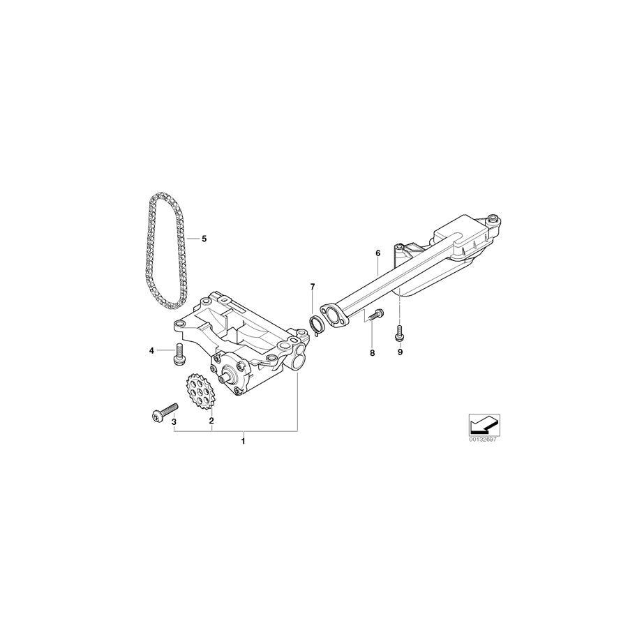 Genuine BMW 11417791349 E83 Intake Tube (Inc. X3 3.0d) | ML Performance US Car Parts