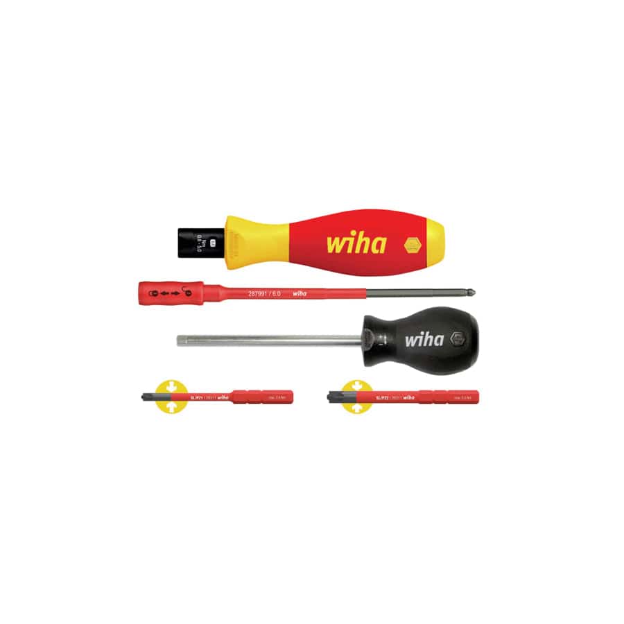 Wiha WHA38074 TorqueVario®-S electric Screwdriver Set, 5 Piece