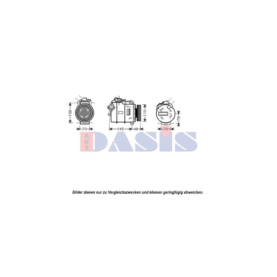 AKS Dasis 850358N Compressor, Air Conditioning