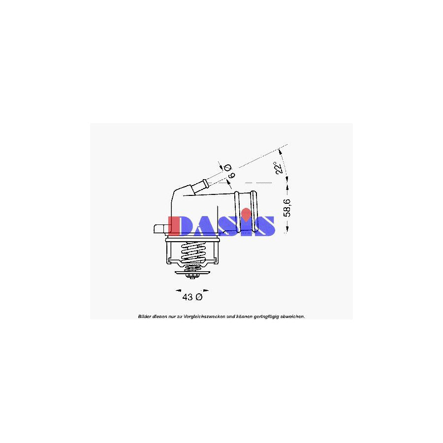 AKS Dasis 751971N Engine Thermostat