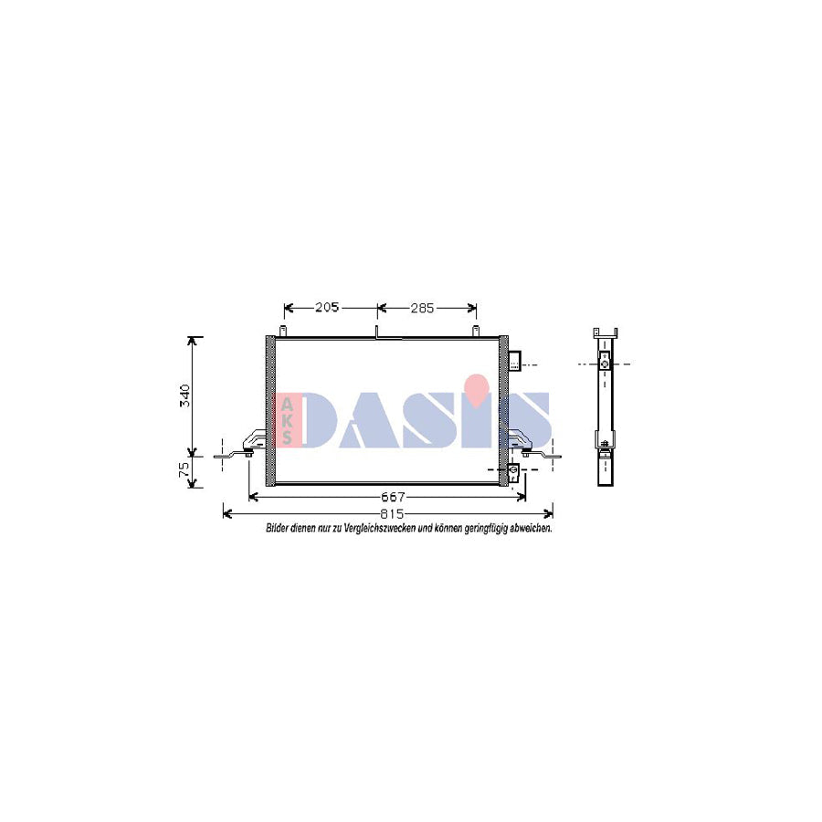 AKS Dasis 092420N Air Conditioning Condenser for Ford Scorpio