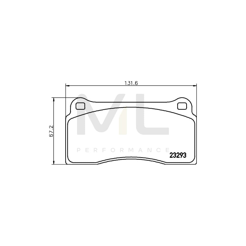 Hella 8DB 355 008-981 Brake Pad Set Not Prepared For Wear Indicator