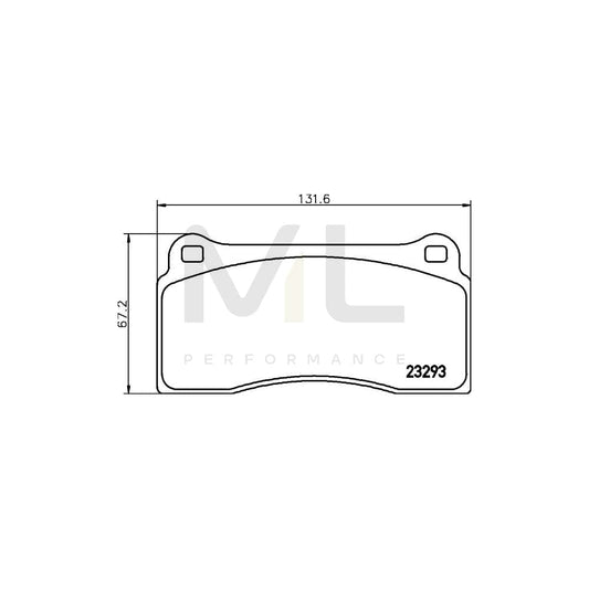 Hella 8DB 355 008-981 Brake Pad Set Not Prepared For Wear Indicator