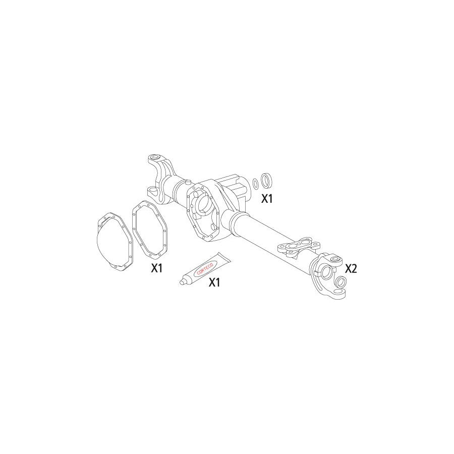 Corteco 19536222 Gasket Set, Differential