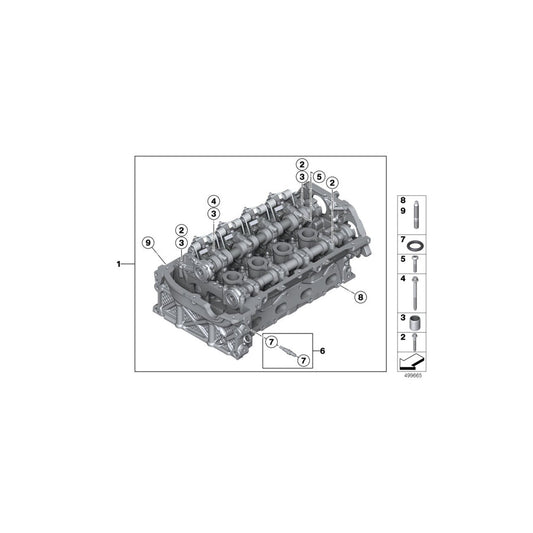 Genuine BMW 11122470429 F31 F21 F30 Cylinder Head With Valve Gear (Inc. 116i, 320i ed & 120i) | ML Performance US Car Parts
