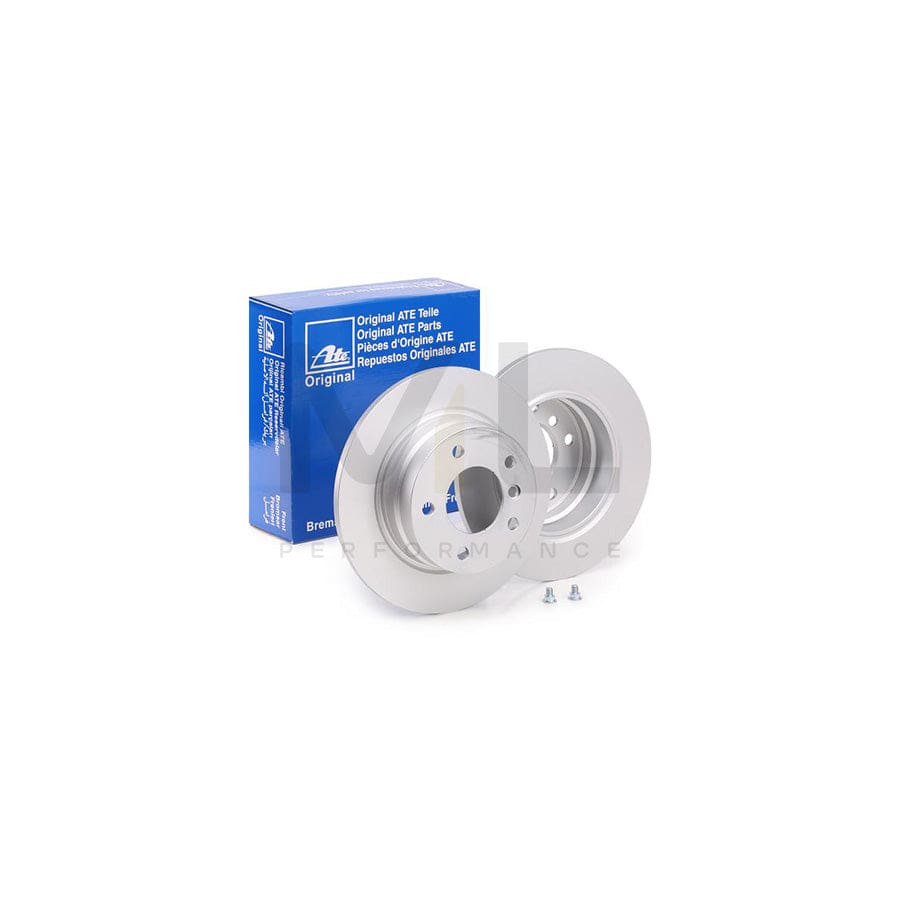 ATE 24.0110-0202.1 Brake Disc for BMW 3 Series Solid, Coated, High-carbon, with bolts/screws  - 1 piece