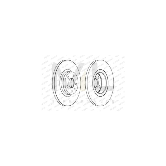FERODO DDF1504-1 Brake Disc Vented | ML Performance Car Parts