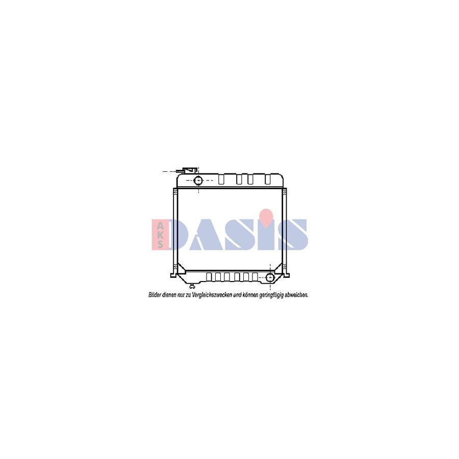 AKS Dasis 130550N Engine Radiator Suitable for Mercedes-Benz T1 Bus