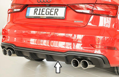 Rieger 00056826 Audi 8V A3 Rear Diffuser 1 | ML Performance UK Car Parts