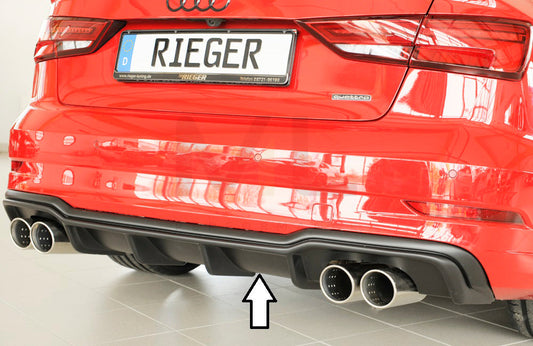 Rieger 00056826 Audi 8V A3 Rear Diffuser 1 | ML Performance UK Car Parts