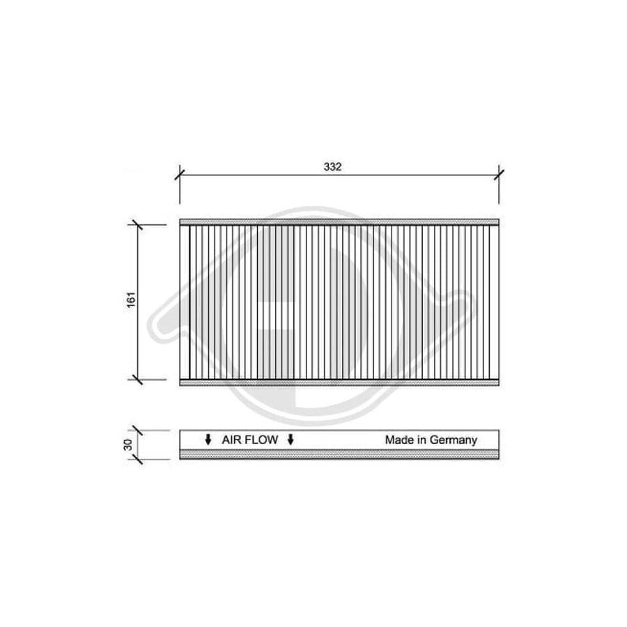 DIEDERICHS DCI1068 Pollen Filter