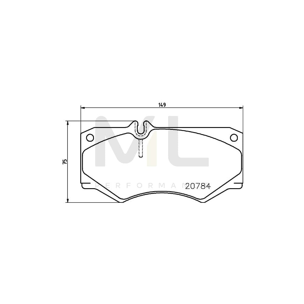 Hella 8DB 355 006-061 Brake Pad Set Prepared For Wear Indicator