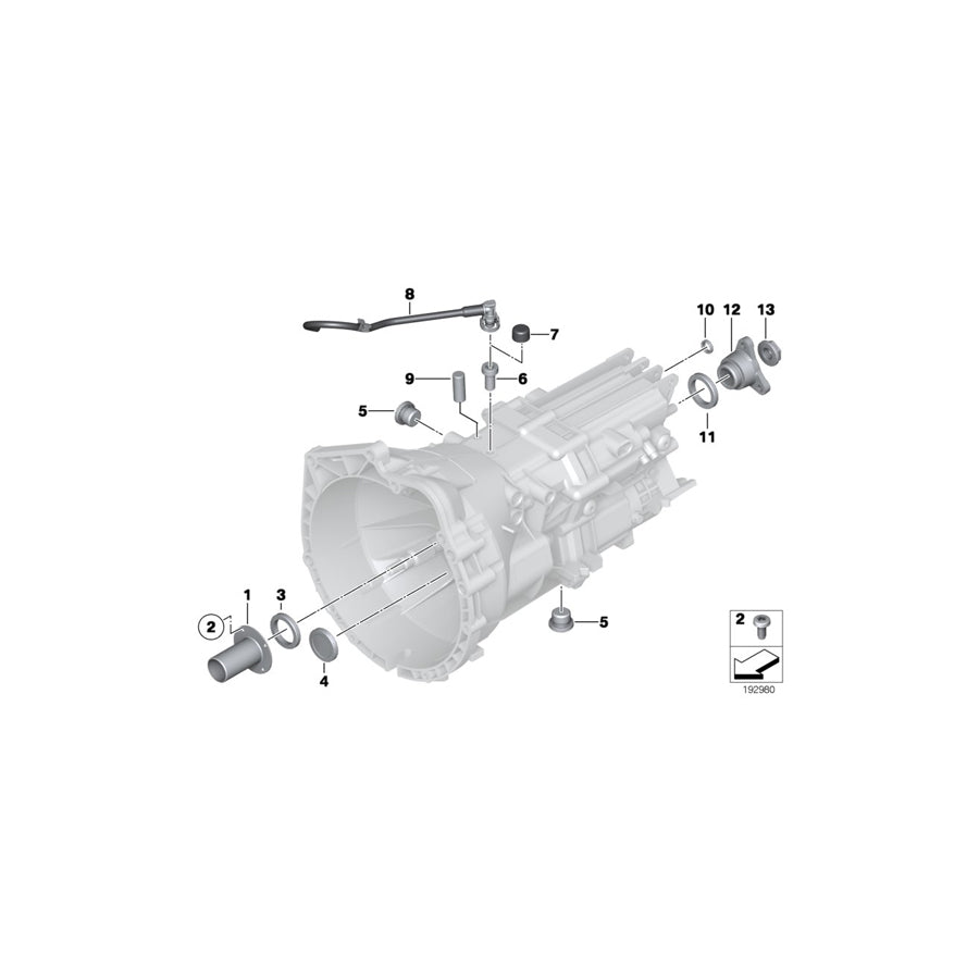 Genuine BMW 23318609366 F34 F31 F20 Output Flange (Inc. 316i, 220i & 120i) | ML Performance US Car Parts