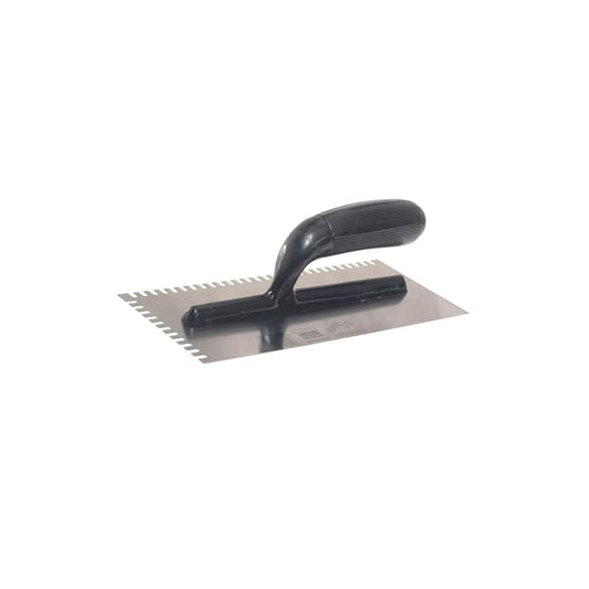 Ragni RAG231 R231 Mastic Trowel U Notches Edge Plastic Handle 11 x 4.3/4in