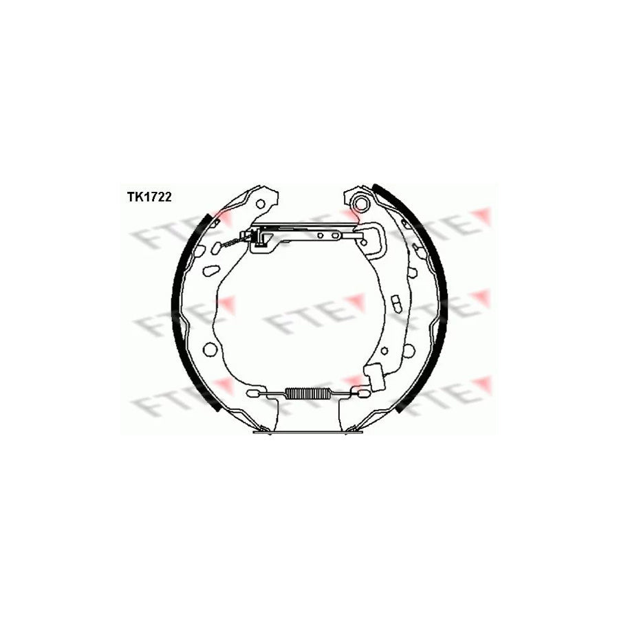 FTE 9110007 Brake Shoe Set