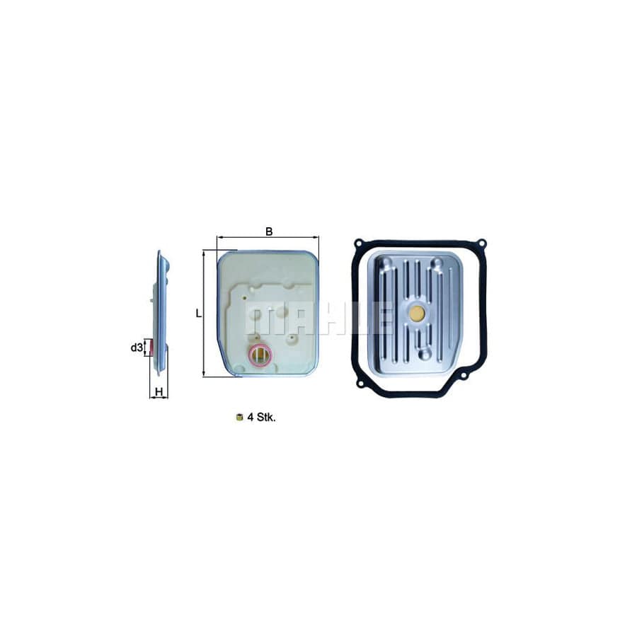 Mahle Original Hx 147Kit1 Hydraulic Filter, Automatic Transmission