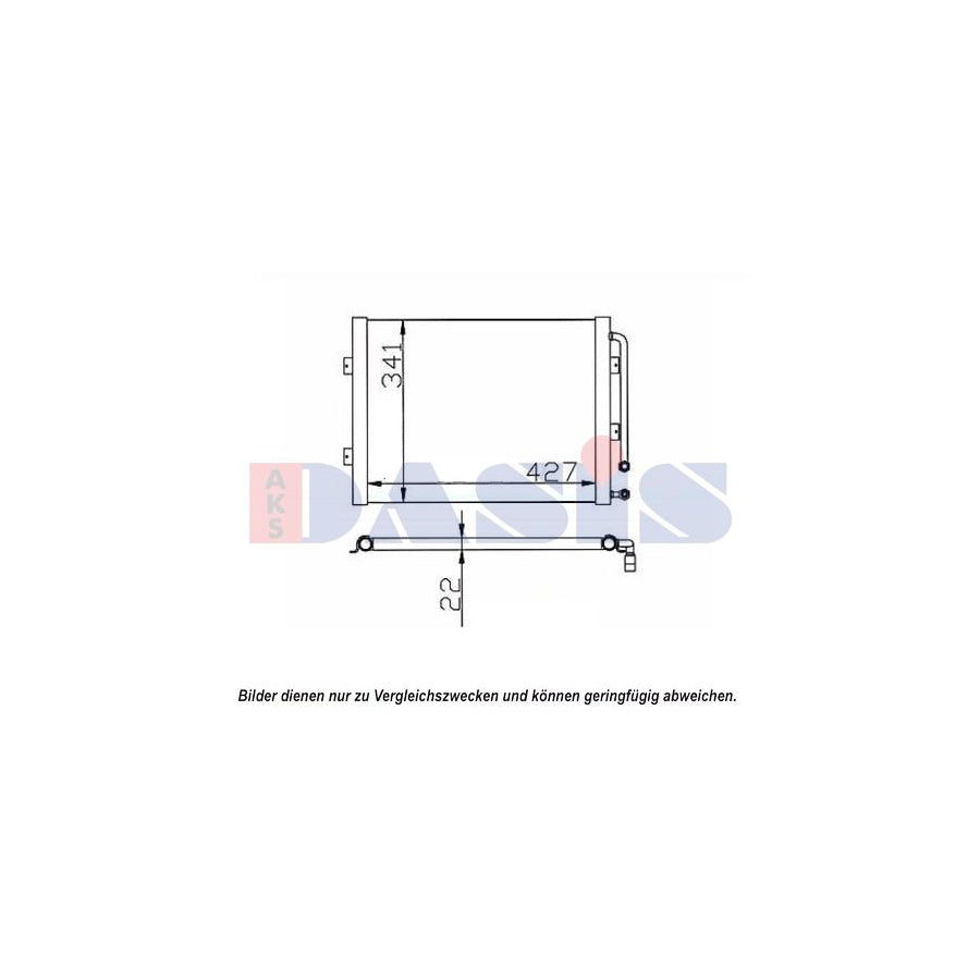 AKS Dasis 820246N Air Conditioning Evaporator