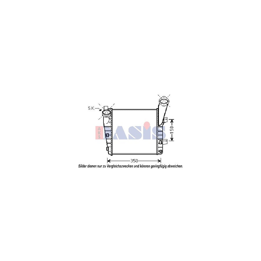 AKS Dasis 177003N Intercooler for Porsche Cayenne (9Pa)
