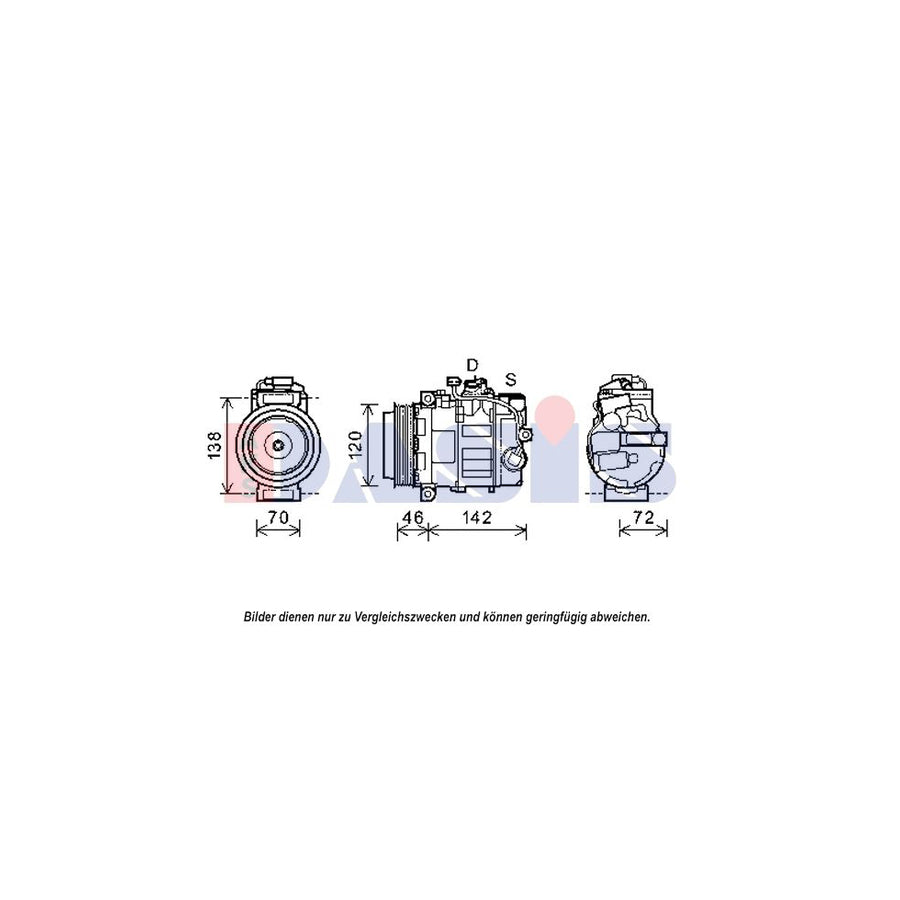AKS Dasis 852604N Compressor, Air Conditioning