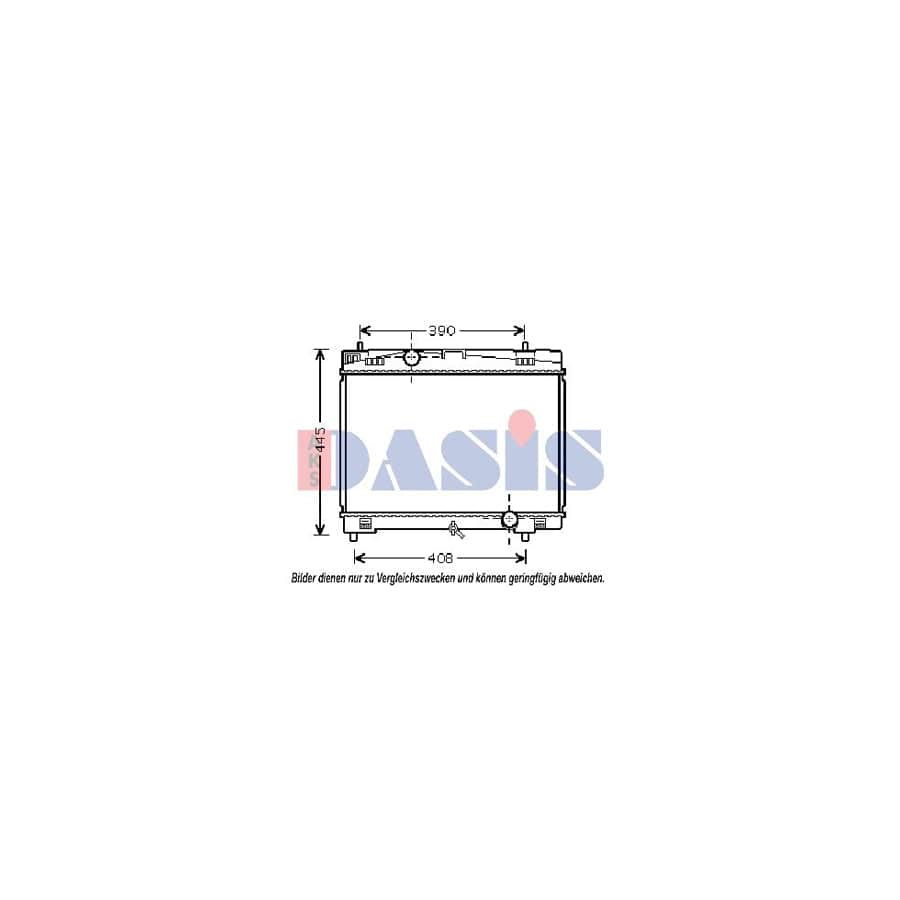 AKS Dasis 210218N Engine Radiator for Toyota Yaris II Hatchback (Xp9)