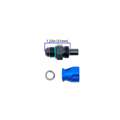 Precision Raceworks 201-0243 PTFE AN6 Fitting to Male AN6 Flare