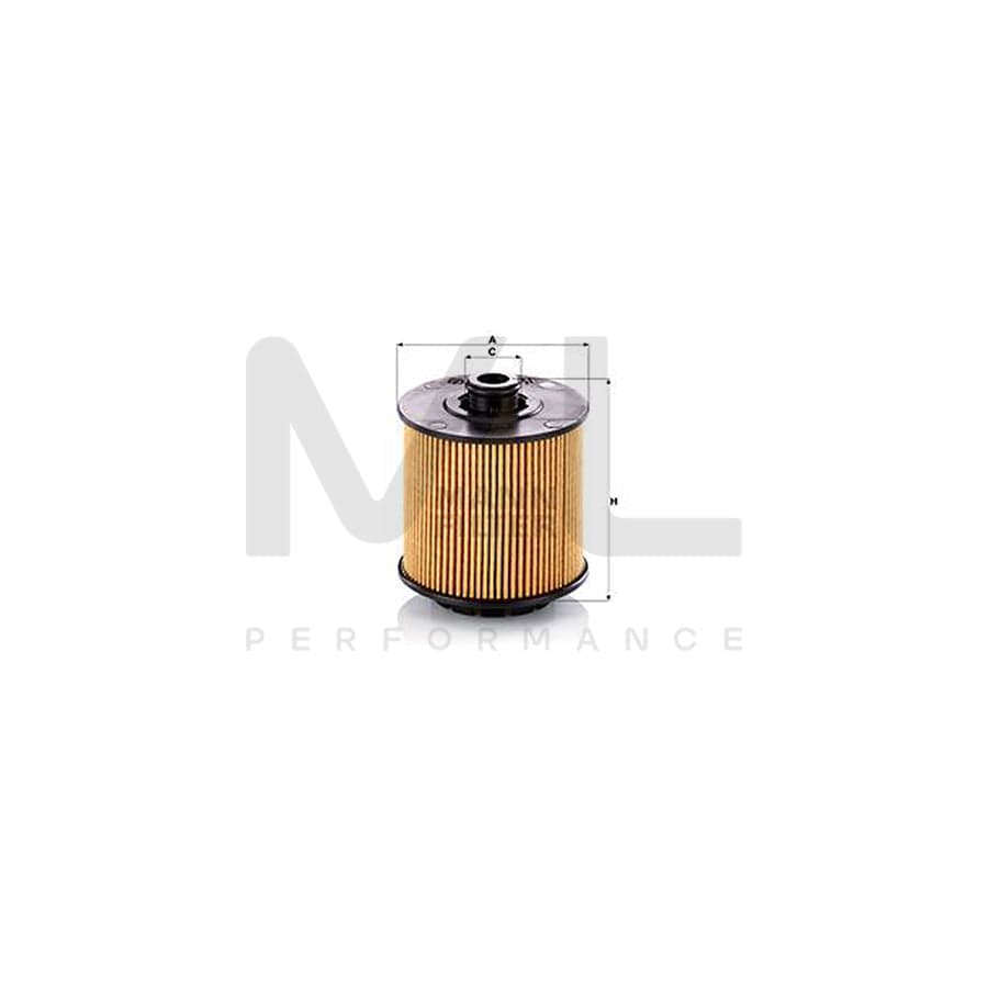 MANN-FILTER HU 9009 z Oil Filter for VOLVO XC40 (536) with seal, Filter Insert