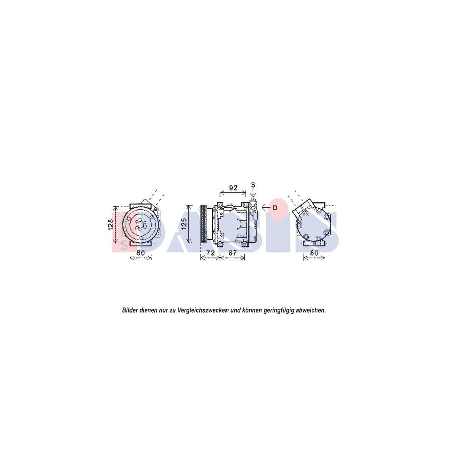 AKS Dasis 852605N Compressor, Air Conditioning