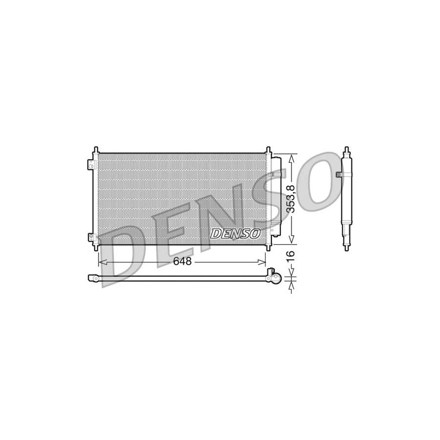 DENSO DCN40010 Air Conditioning Condenser for Honda Accord