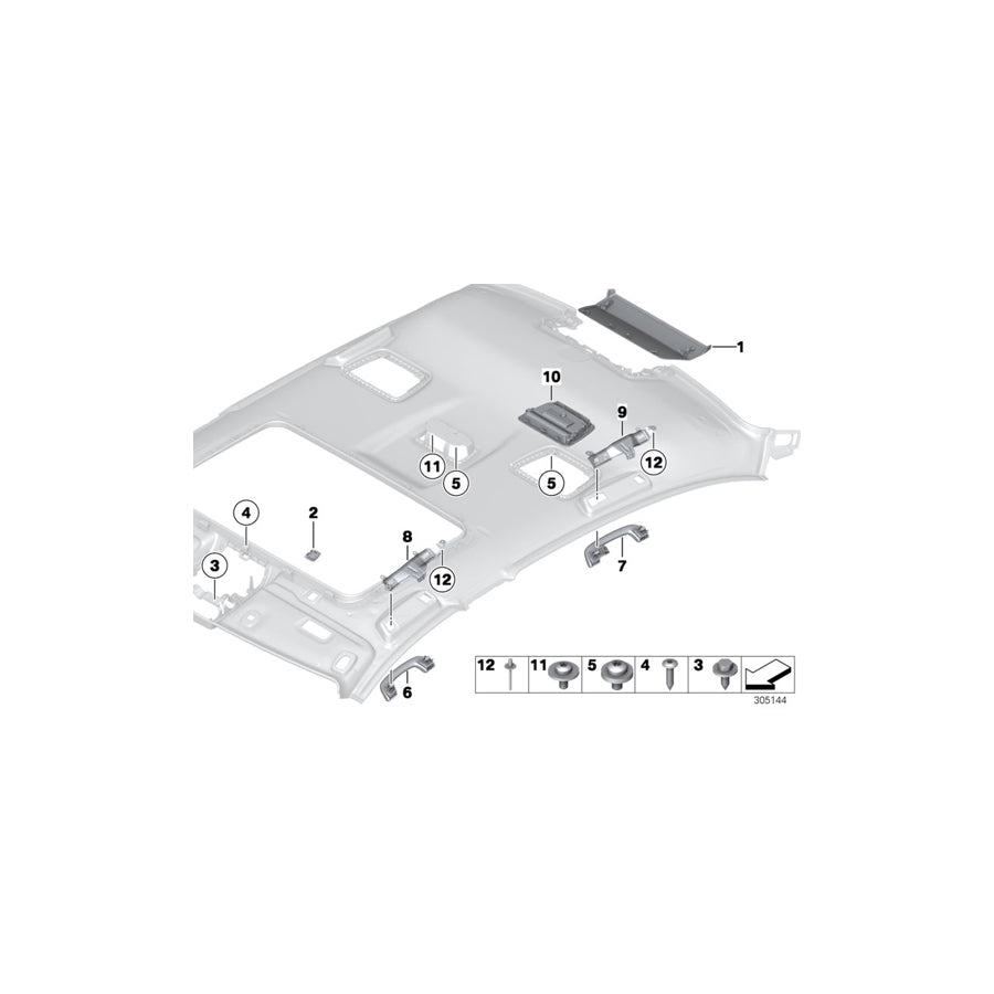 Genuine BMW 51449128842 RR1 F10 Fillister Head Screw (Inc. 550i, 528iX & 523i) | ML Performance US Car Parts