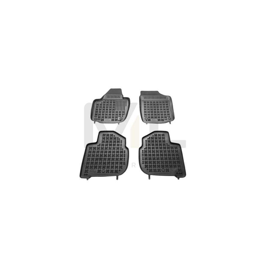 REZAW PLAST Tailored 200209 Floor mat set Elastomer, Front and Rear, Quantity: 4, Black