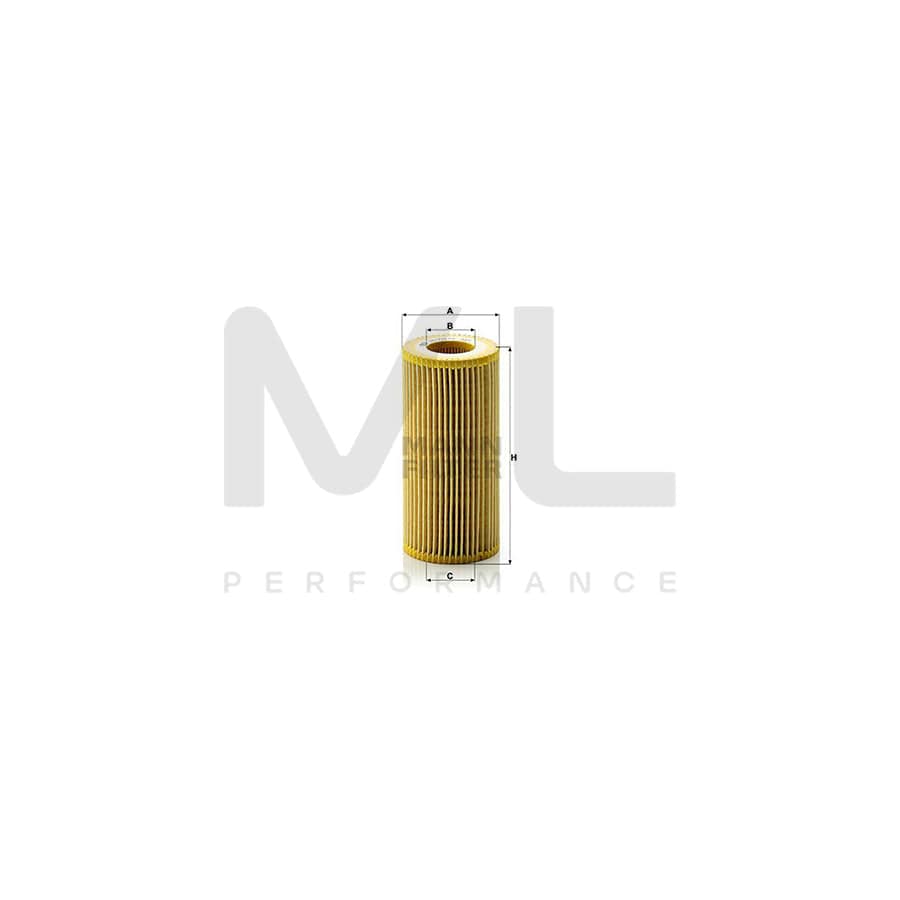 MANN-FILTER HU 721/3 x Oil Filter with seal, Filter Insert