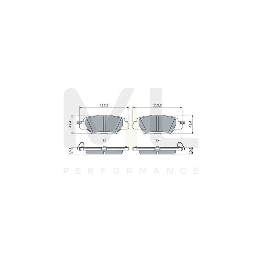 Bosch 0986460006 Brake Pad Set For Mazda Cx-5 With Anti-Squeak Plate, With Mounting Manual BP2625 | ML Performance Car Parts