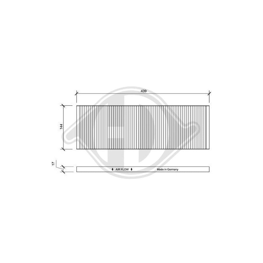 DIEDERICHS DCI0046 Pollen Filter