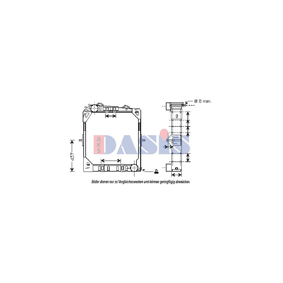 AKS Dasis 130570N Engine Radiator