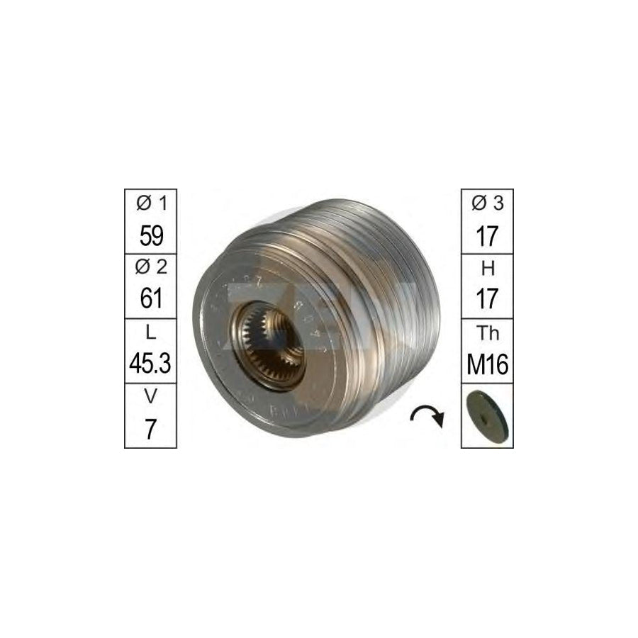 Era 219029 Alternator Freewheel Clutch For Ford Transit