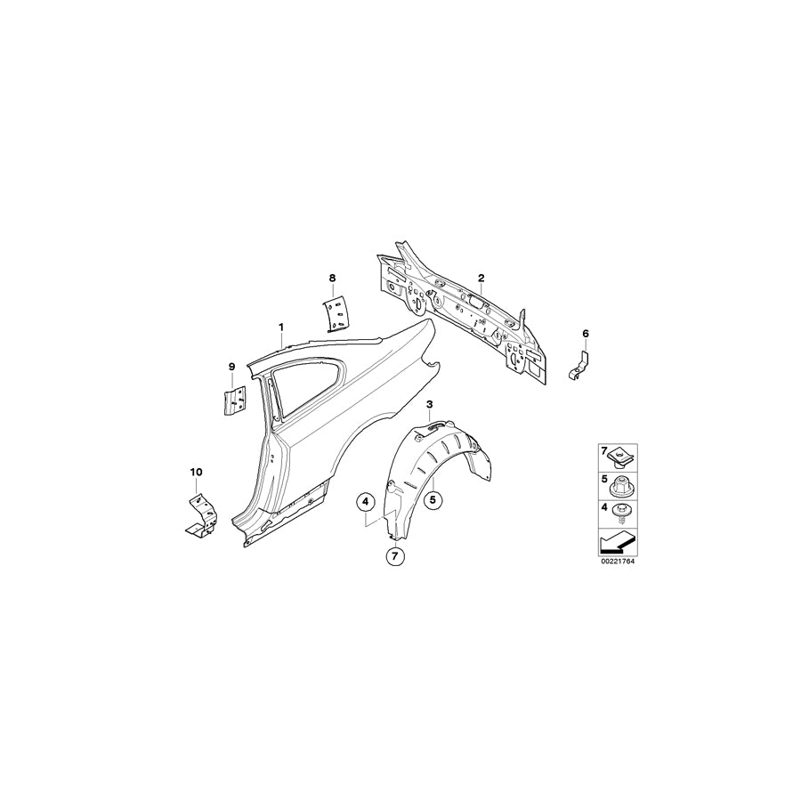 Genuine BMW 41008045859 E93 E92 Bracket For Nsd, Center (Inc. M3) | ML Performance US Car Parts