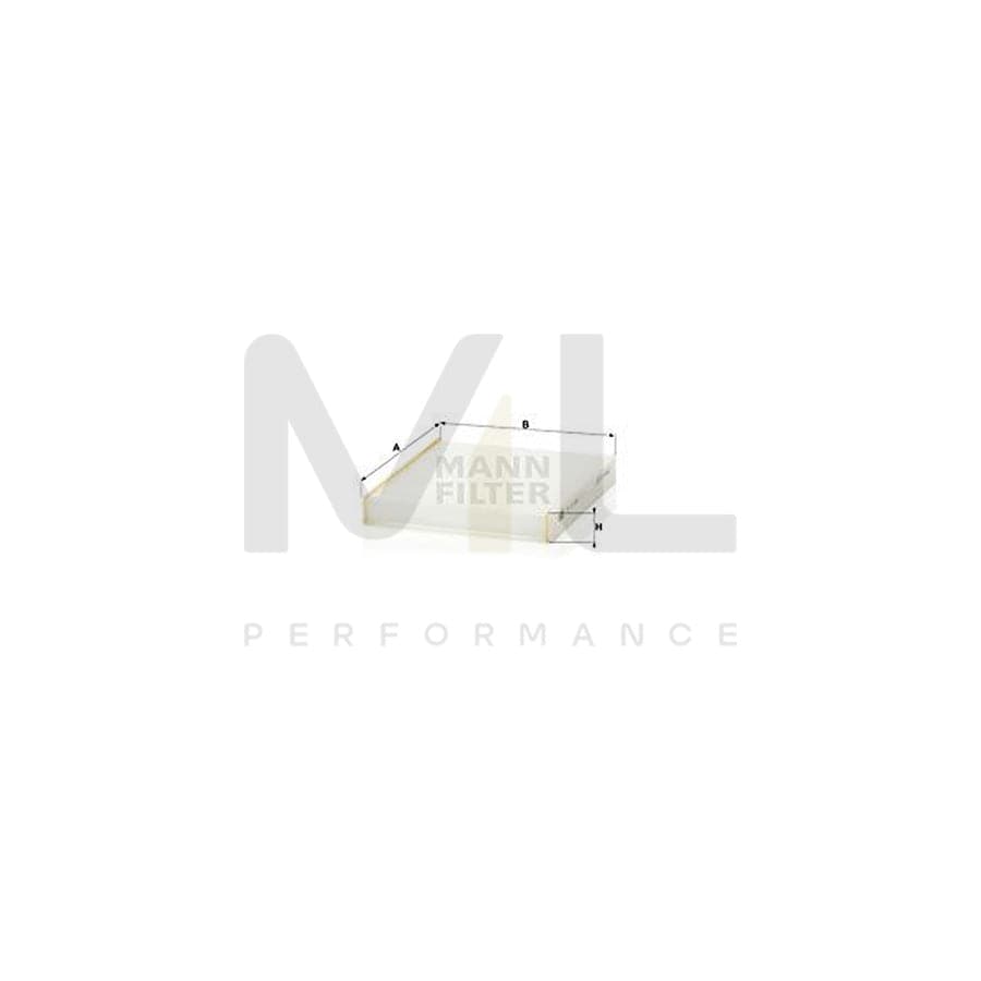 MANN-FILTER CU 16 001 Pollen filter Particulate Filter