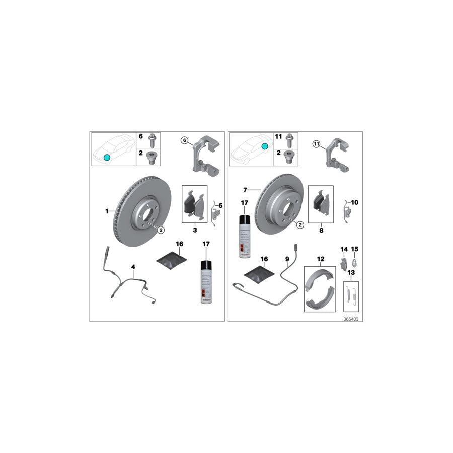 Genuine BMW 34116766107 E66 E65 E67 Brake Disc, Ventilated 374X36 (Inc. 760LiS, 760Li & 760i) | ML Performance US Car Parts