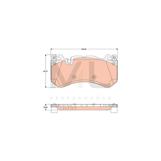 TRW Gdb1734 Brake Pad Set Prepared For Wear Indicator | ML Performance Car Parts
