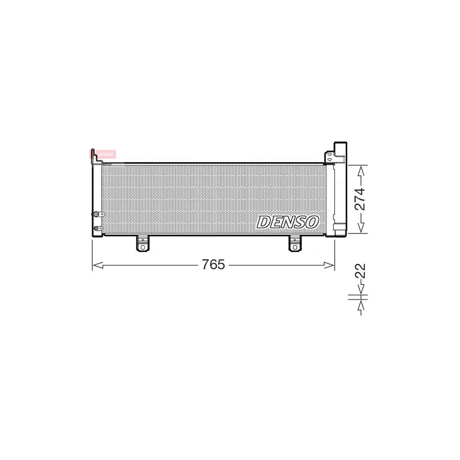 DENSO DCN50129 Air Conditioning Condenser