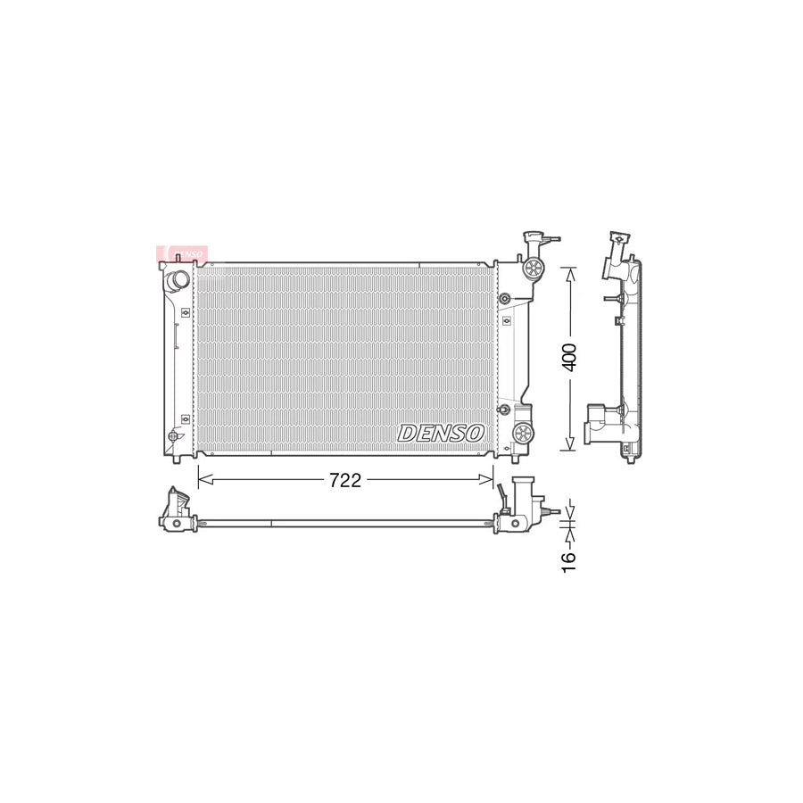 DENSO DRM50098 Engine Radiator for Lexus Is III Saloon (Xe30)