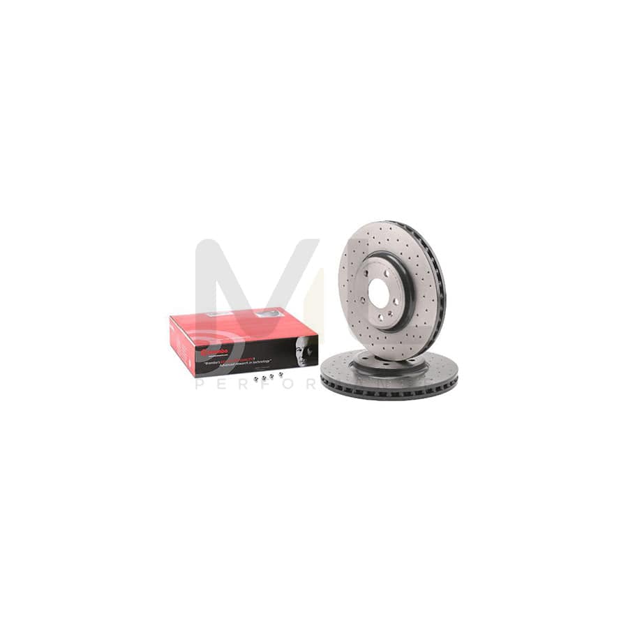 BREMBO XTRA LINE 09.A758.1X Brake Disc Perforated / Vented, Coated, High-carbon, with bolts/screws | ML Performance Car Parts