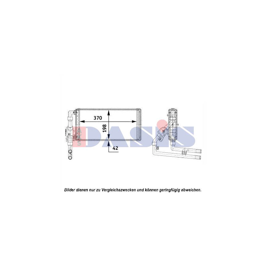 AKS Dasis 299050N Heater Matrix