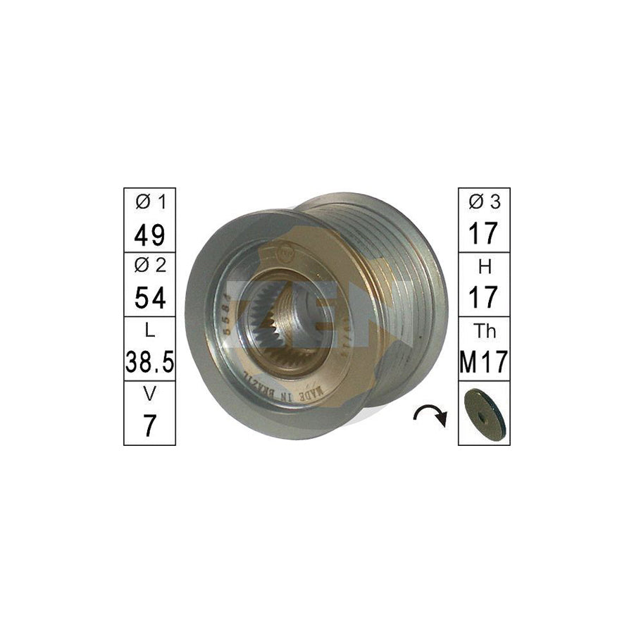 Era ZN5584 Alternator Freewheel Clutch