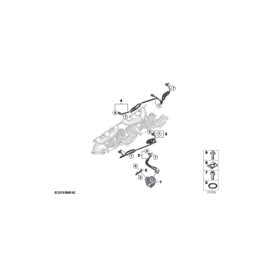 Genuine BMW 11517850567 F83 F80 Bracket For Coolant Pump, Electric (Inc. M4 GTS, M2 Competition & M4 CS) | ML Performance US Car Parts