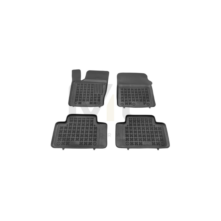 REZAW PLAST 203105 Floor mat set for JEEP Grand Cherokee IV (WK, WK2) Elastomer, Front and Rear, Black